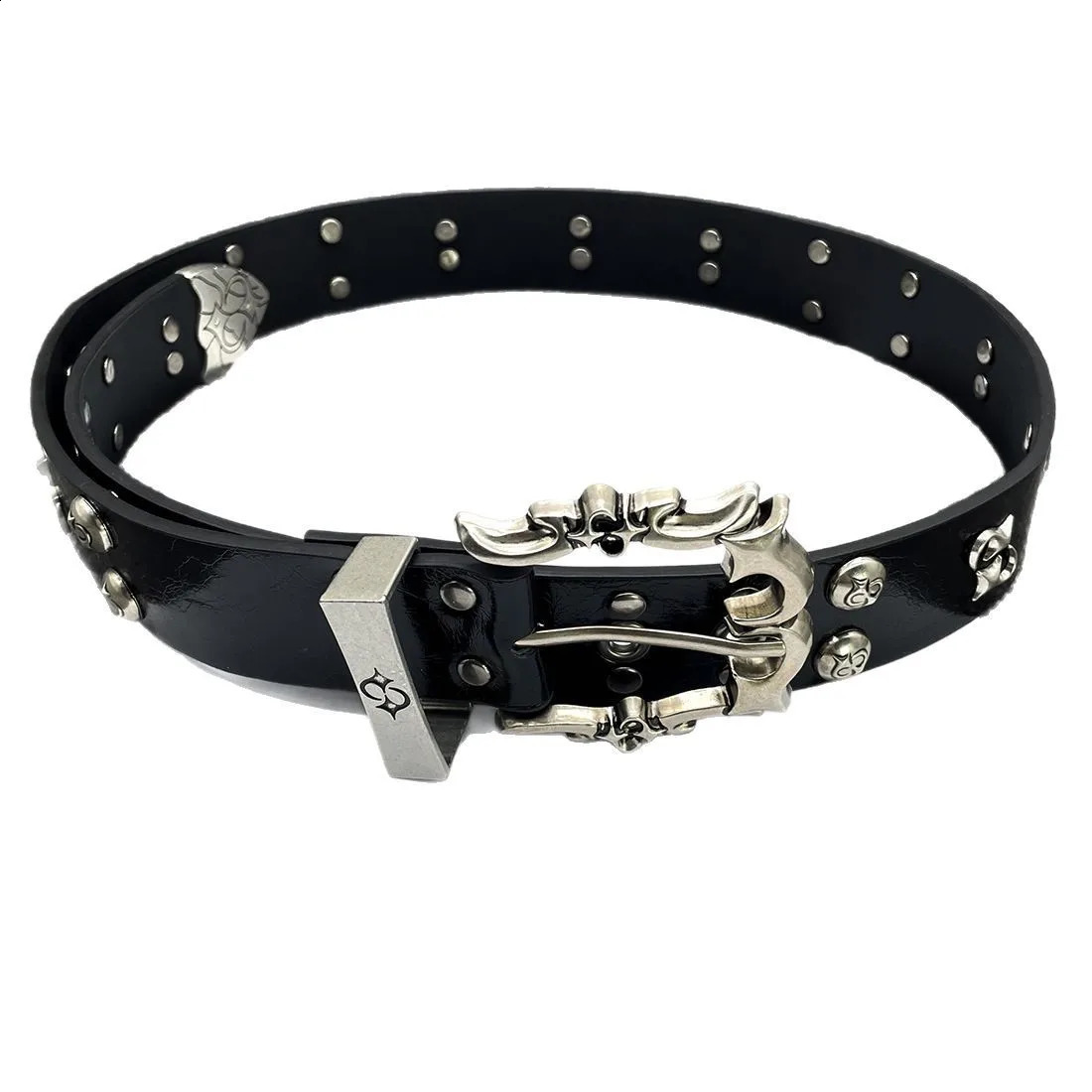 2025 Fashion Retro Pure Handmade Imitation Cow Belt Niche Highend Street Rock Punk Women Mens Belt Y2k 251027