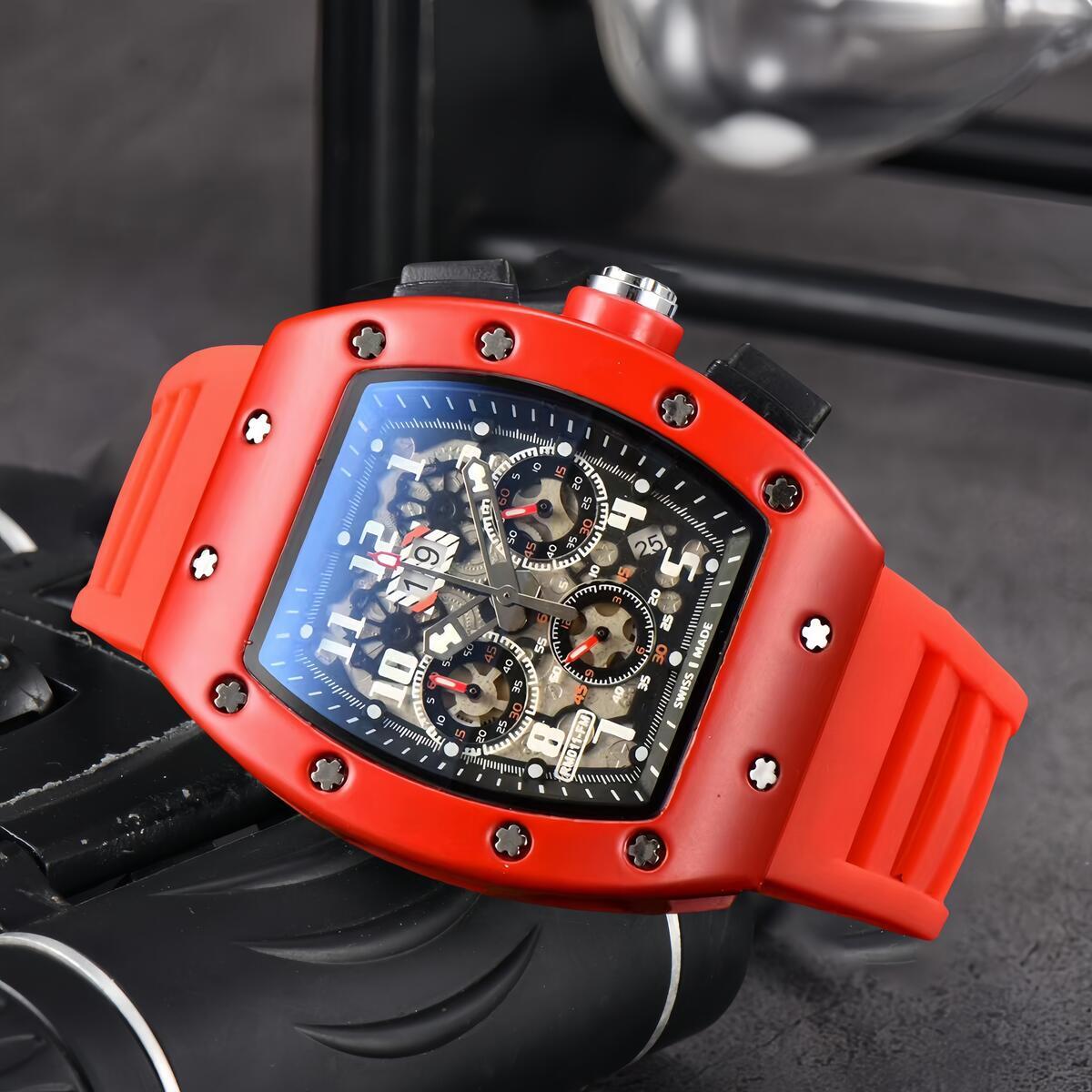 AAA Richaly Rd Millies Watch Mens Richerd Miller Watch Rubber Strap Sport Watch Stainless Designer High Quality Chronograph Watch Man Quartz/automatic Watch 26de