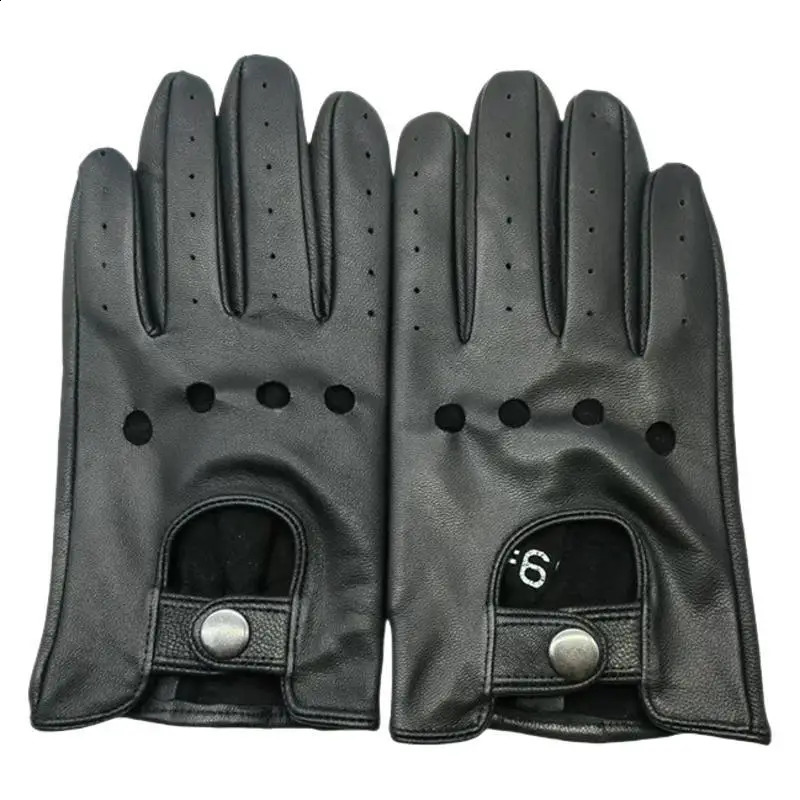 Arrival Mens Genuine Leather Gloves Sheepskin Gloves Fashion Men Black Breathable Driving Gloves For Male Mittens 251027