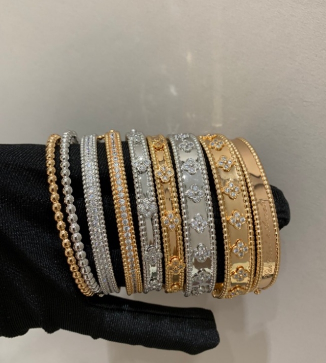 Bracelet fashion bracelets fine jewelry mother of pearl white black red lady moissanite bracelet