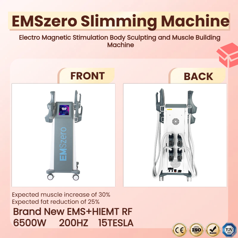 High-end EMS Sculppt Body Sculpting RF Slimming Machine EMSzero Weight Loss And Muscle Building Electromagnetic Muscle Stimulator Salon Machine 6500W 