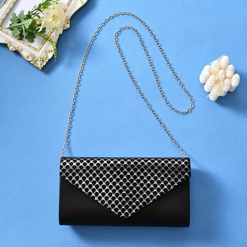 Womens Shimmering Clutch Bag Fabric Envelope Evening Crossbody Classic Wedding Party Handbag for Women H2510271