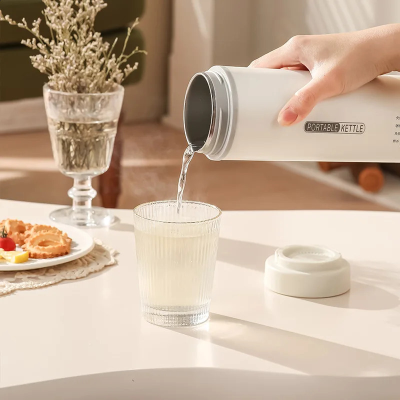 Compact Travel Kettle 550ml 300W Fast Boiling 4 Precise Temperature Settings 316 Stainless Steel Interior Portable Water Cup 251028 W260226