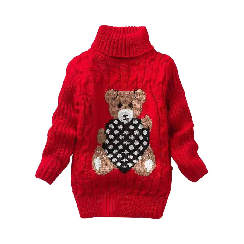 Boys Girls Sweaters Keep Warm Pullover Winter Autumn Infant Baby Sweater Boy Girl Child Knitted Sweater Turtleneck 251027