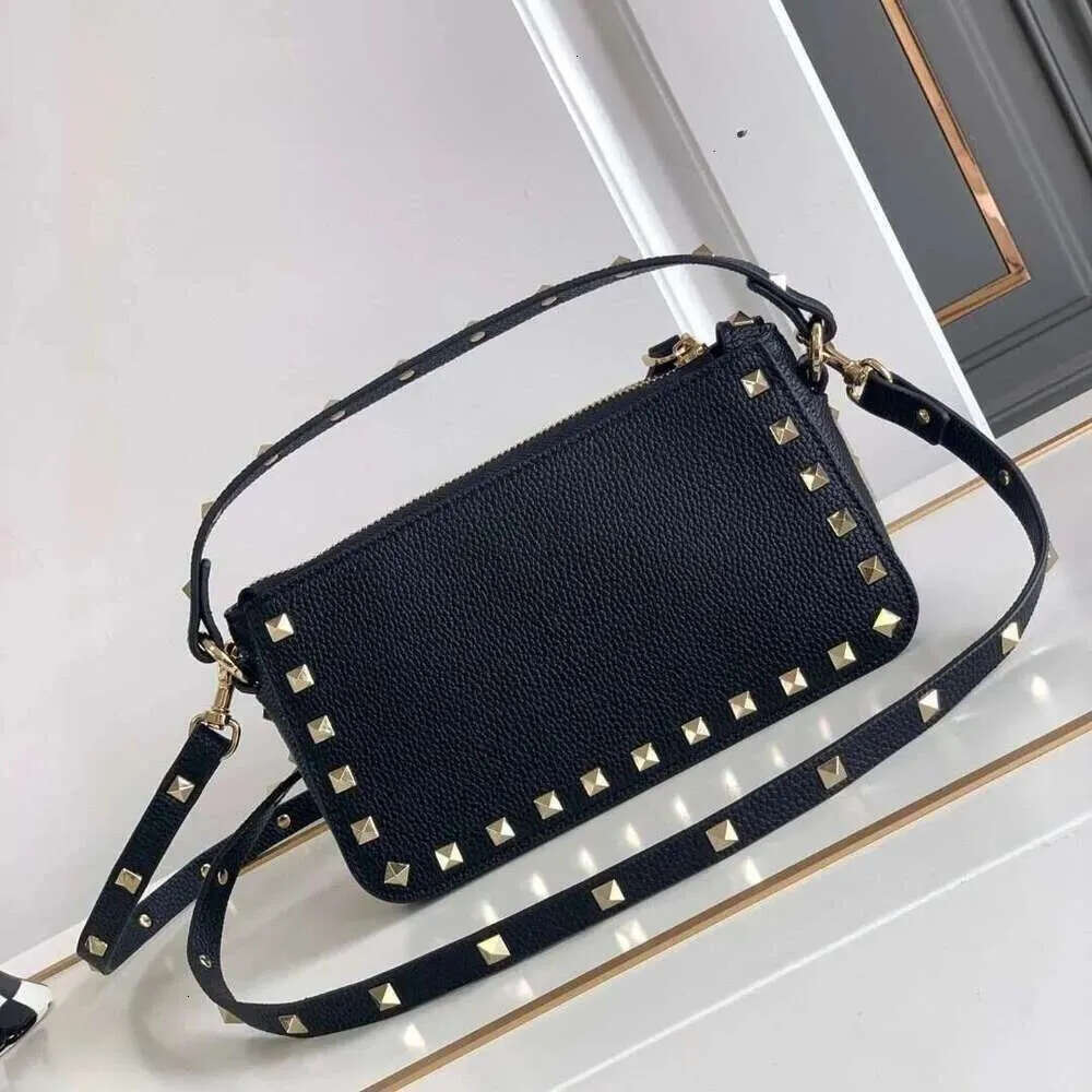 Bag Rivet Decoration Shoulder Bag Designer Classic Flap High Quality Real Leather Square Women Crossbody Bags New Best Seller