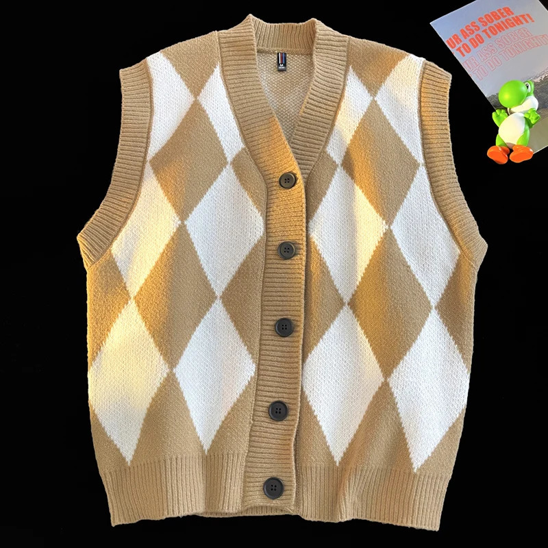 Mens Autumn and Winter Sweater Vest Fashion High Quality Knitwear Casual Comfort Daily Loose 251016