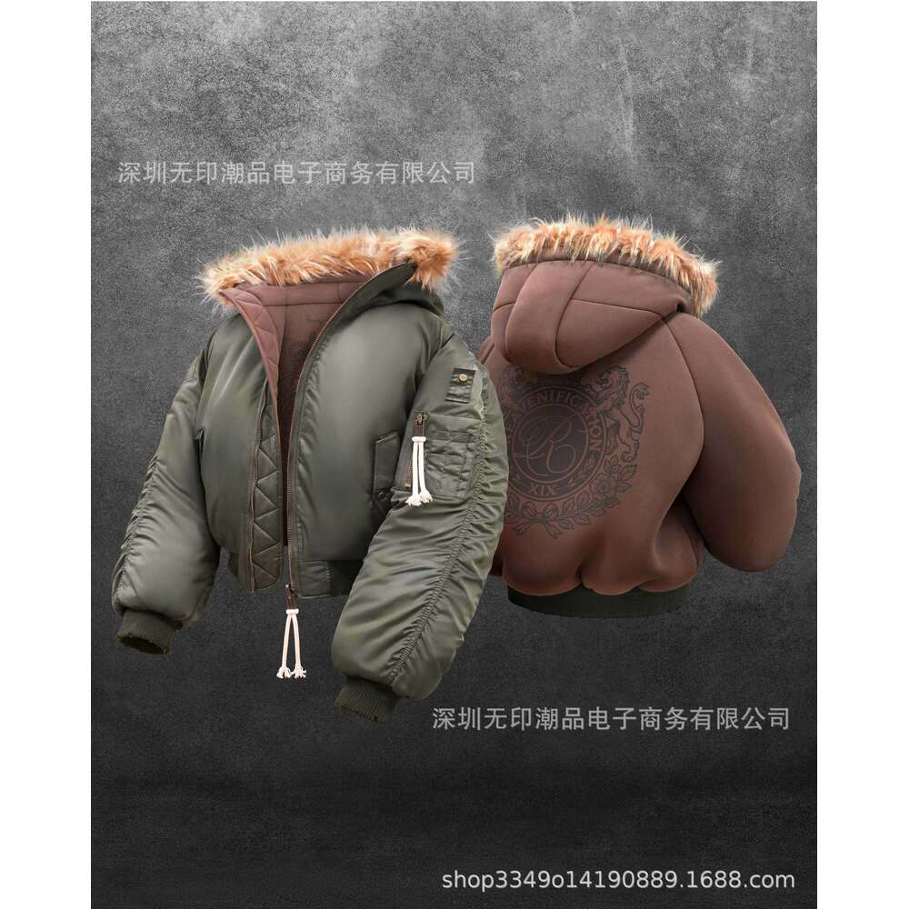 Winter Hooded Sweatshirt with Plush Hat Fashionable Unisex Reversible Street Hoodie