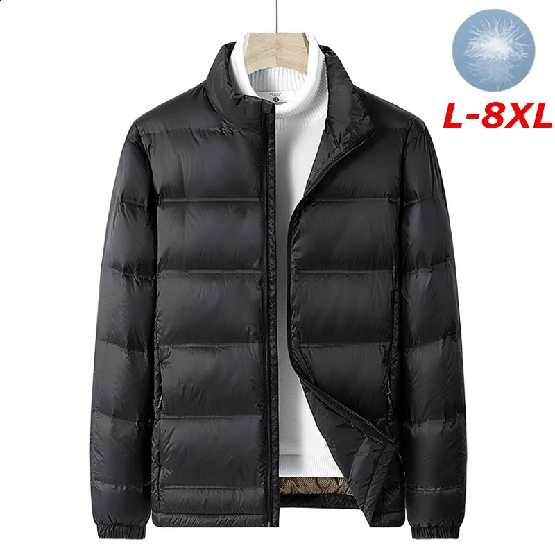 Men Winter Stand Collar Down Jacket Warm Windproof Coat Casual Lightweight Puffer Waterproof High Quality jacket Male 251027