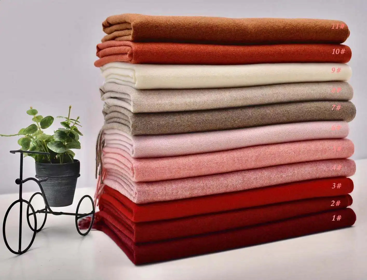 VISROVER 41 colors woman winter scarf fashion female shawls cashmere handfeeling winter wraps solid color winter hijab scarf 251027