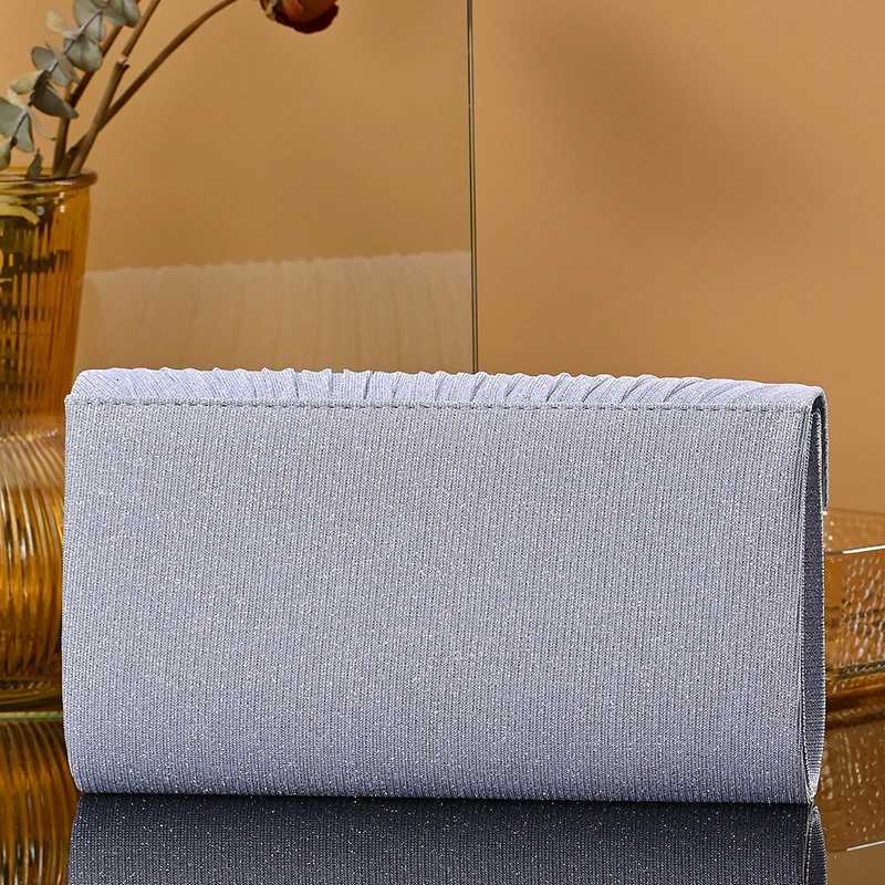 Elegant Womens Wedding Clutch Bag Fashion Handtasche Frau with Glitter Chain Glitter Envelope Evening Bag for Party H251027