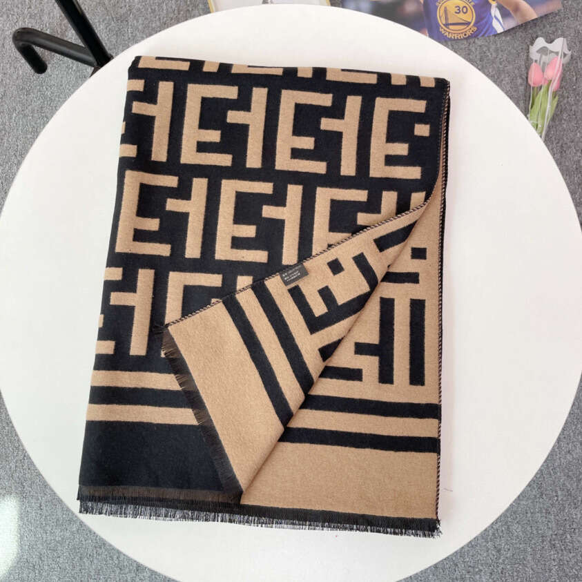 for Women High-end Feel Winter Imitation Cashmere Scarf Shawl ET Letter Air-conditioned Room Dual-use Spring Autumn Office