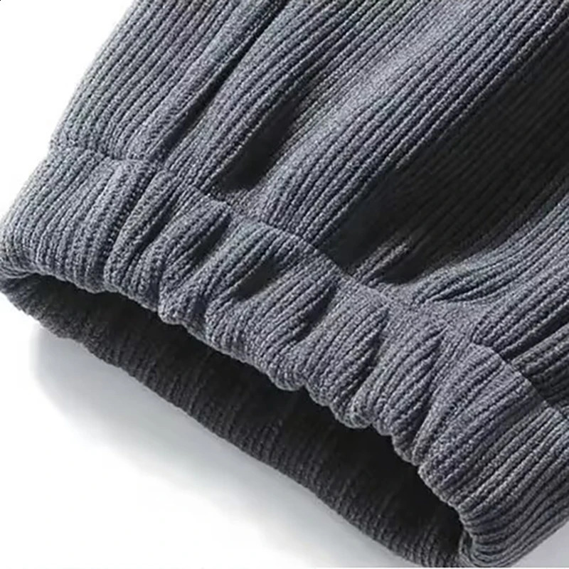 Men Tech Fleece Embroidery Sweatpants Baggy Corduroy Jogger Pants Male Autumn Casual Harem Loose Sport Thermal Trousers 251027