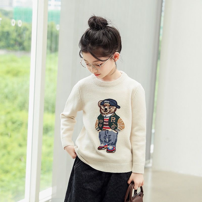 Winter Kids Sweater Toddler Boy Clothes New Style Polos Boys Girls Pullover sweatshirt Childrens warm Hoodie ClothingW251204