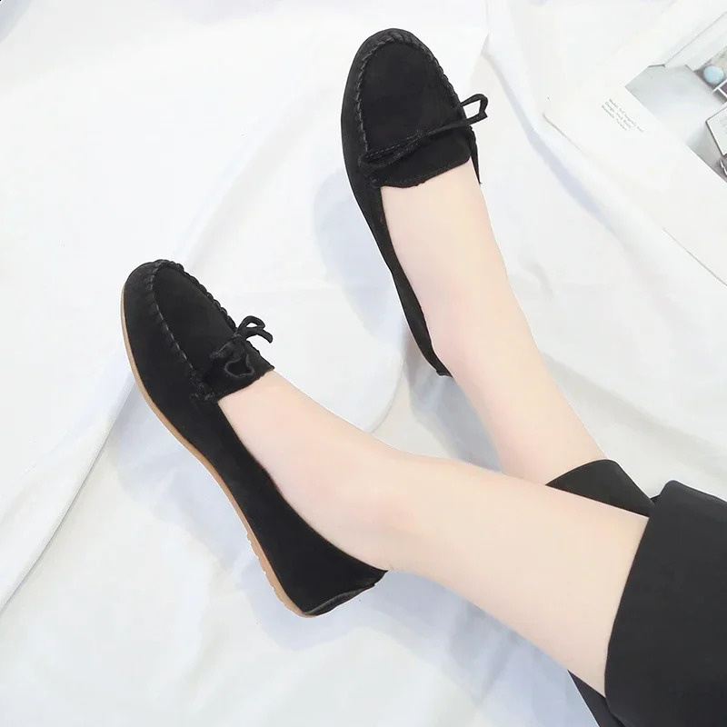 Women Shoes Slip on Loafers for Ballet Flats Women Suede Casual Sneakers Zapatos Mujer Flat Shoes for Mom Fashion Shoes 251023