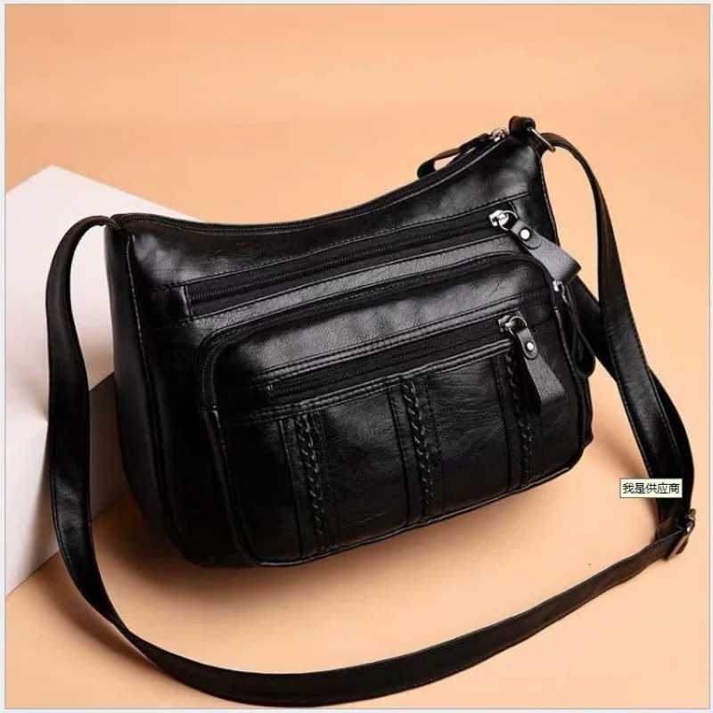 Womens bag Pu multilayered soft leather ladies fashion simple shoulder bags moms bags crossbody bagsW251028