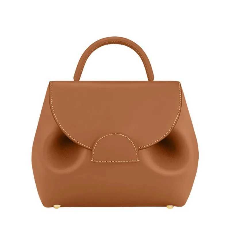 2025 niche design single shoder diagal cross handbag genuine leather pig bag lychee patter smiling face bag Y251028