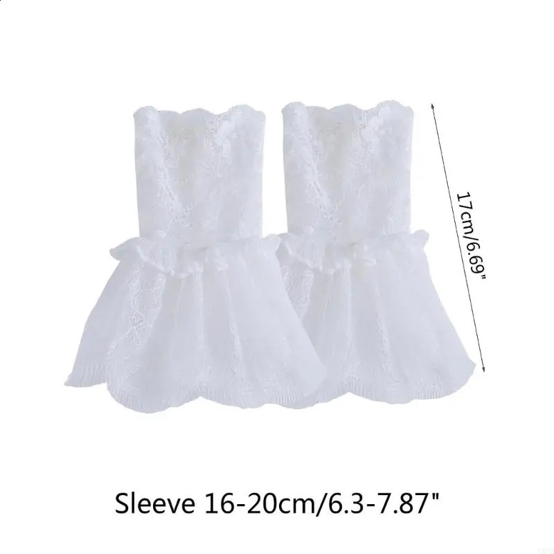 Detachable Wrist Cuffs for Women Wedding Dress Pleated Cuffs Lace Fake Cuffs AXYD 251027