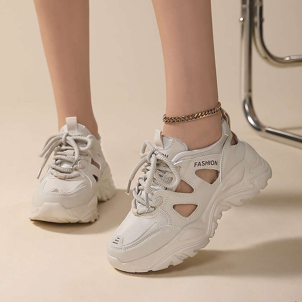 35-42 Women's 2025 Trendy Designer Sneakers - Lightweight Non-Slip Running Shoes, Versatile Casual Style for Large Size & Daily Matching