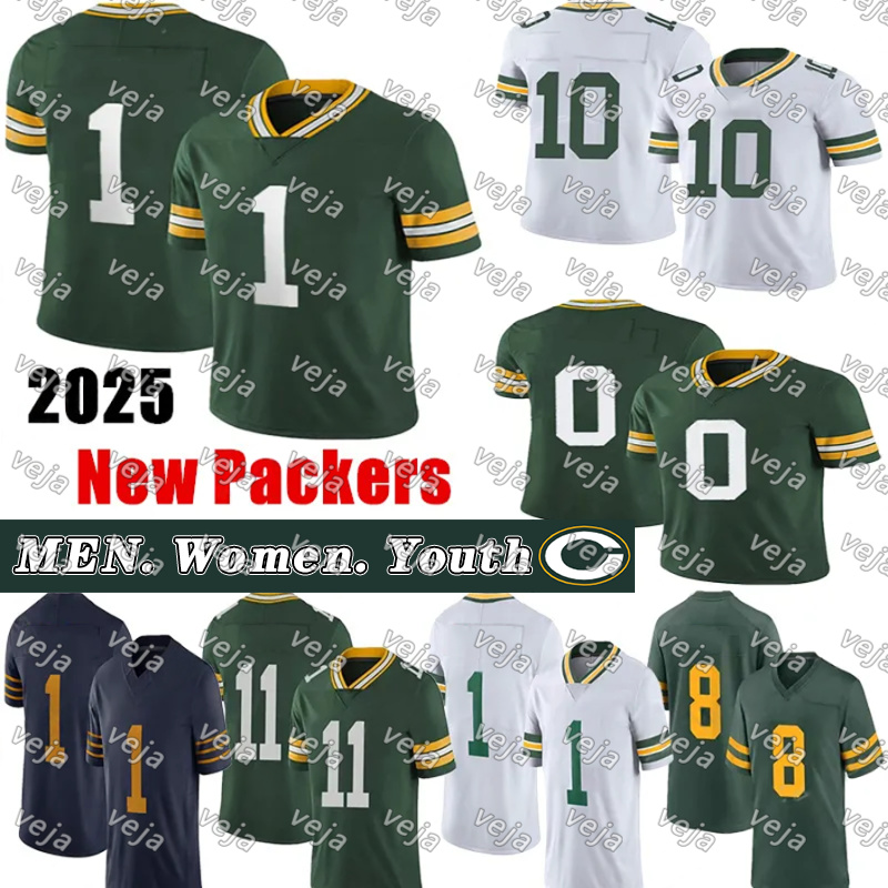 #1 Micah Parsons Football Jersey #0 Matthew Golden Josh Jacobs Love Jayden Reed Edgerrin Cooper Christian Watson Xavier McKinney Keisean Nixon Romeo Doubs jerseys