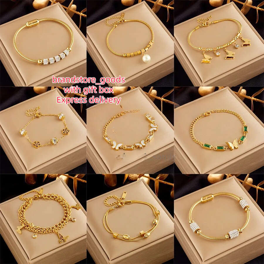 Papillon Charm Bracelet Serpent Chaîne Designer Câble Fil Cristal Cubique Zircon Dia Femme Bracelets En Or Bracelet Wrap CZ Fine Bijoux Cadeau455