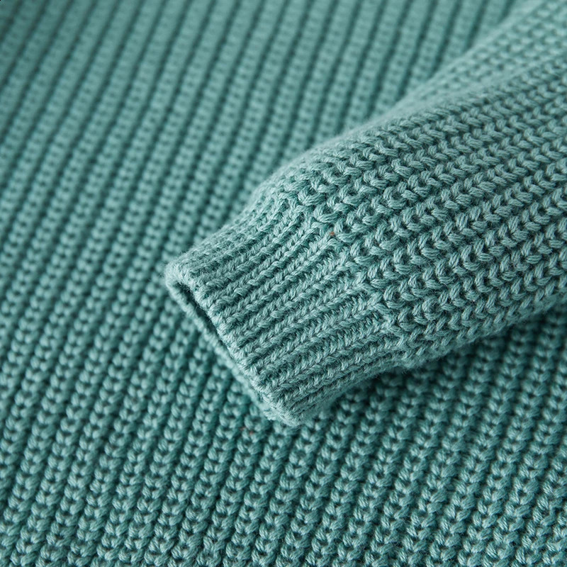 Suefunskry born Baby Girl Boy Knitted Long Sleeve Autumn Winter Sweater Solid Loose Pullover Casual Tops Kids Clothes 3M5Y 251027