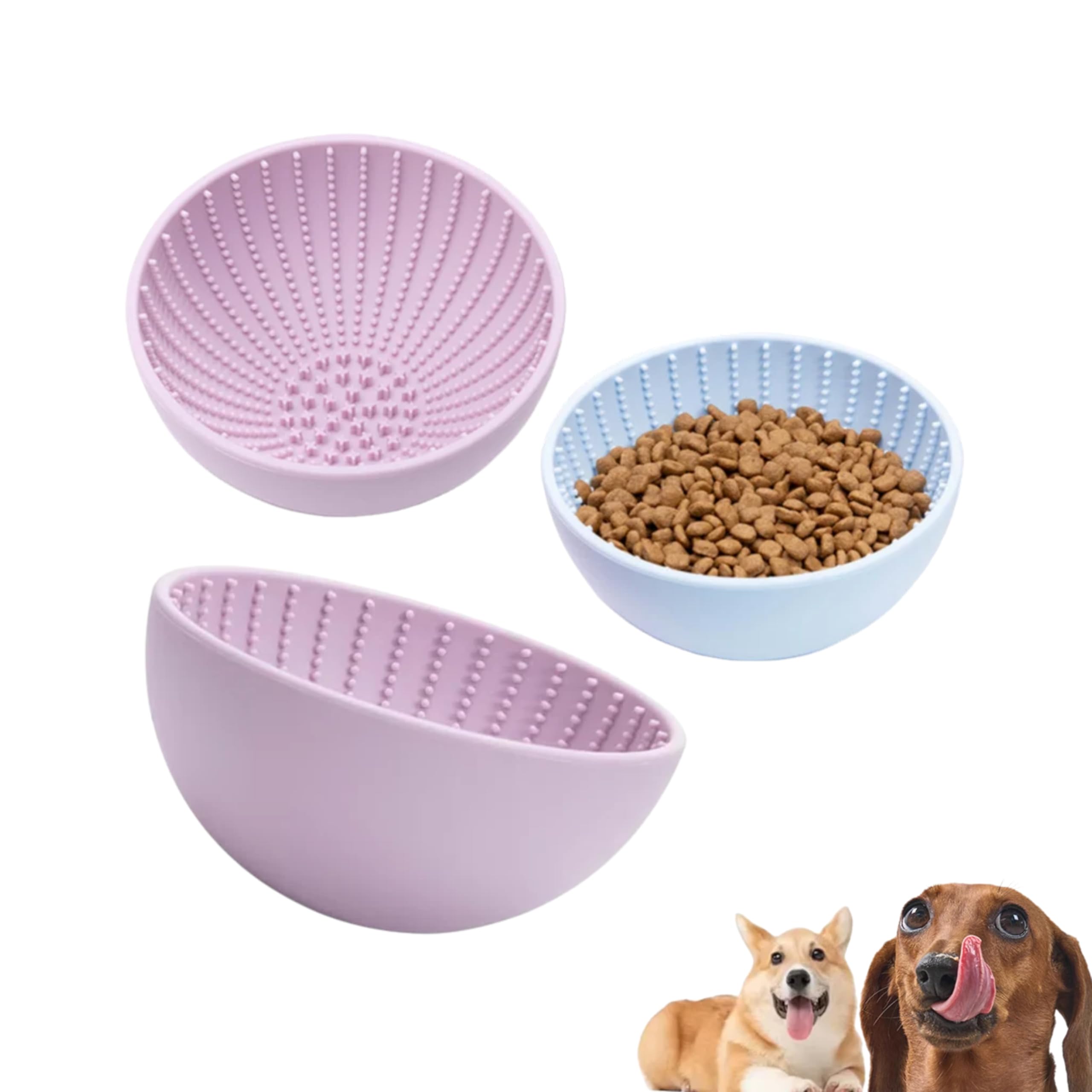 New color environmentally friendly silicone dog licking pad bowl, pet slow feeder, water bowl