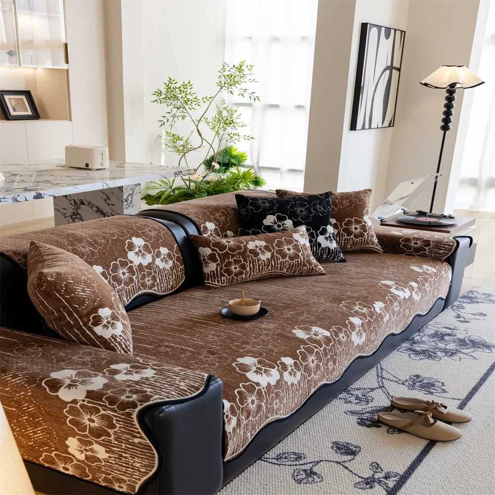 Sofa Cushion Light Luxury Four Seasons Universal NonSlip Cushion Modern AntiCat Scratch Cushion C251028