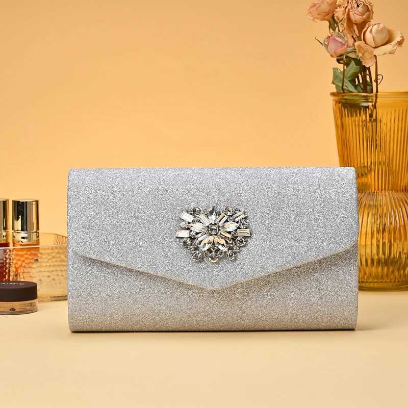 Elegant White Evening Handbag Fashion Bridal Wedding Party Chain Bag for Women New Arrival H251027