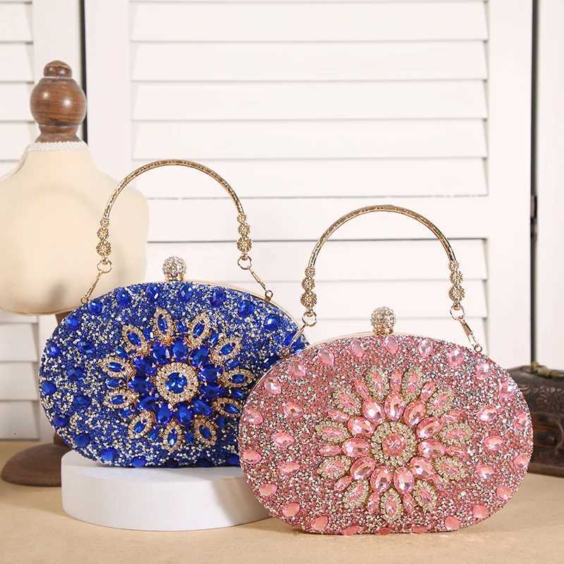 Crossborder explosive sunflower dinner bag Fashion banquet clutch bag Dress evening bag Diamond set bag European and American p H251027