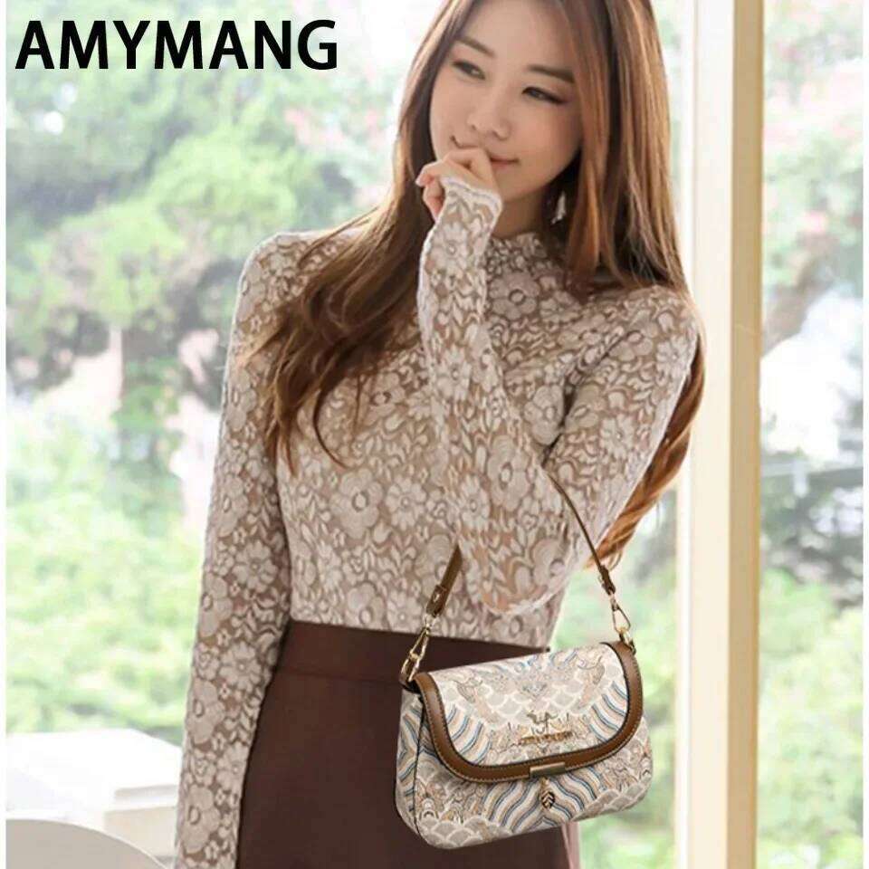 Designer Bags Designer Trend Embroidered Women's Shoulder Bag High Quality Soft Leather Women Crossbody Bags Female Handbag Sac A Main Hot Sellin