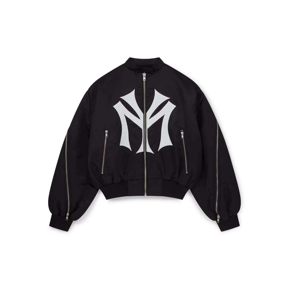 Multi-zipper Design Men's and Women's Loose Letter Embroidery Pattern Fashion Sweatshirt