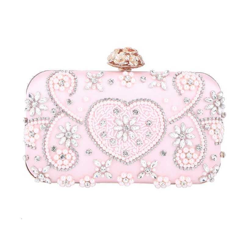 New Designer Gift Wedding Pink Embroidered Rhinestone Party Cute Evening Handbags Ladies Clutch Purse for Women Wedding party H2510271