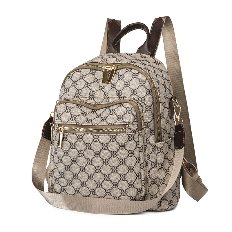 Designer Backpack 2025 Women's Monogram Backpack, Vintage Large Capacity Rucksack, Multi-Way Travel Backpack with Adjustable Straps Free Shipping