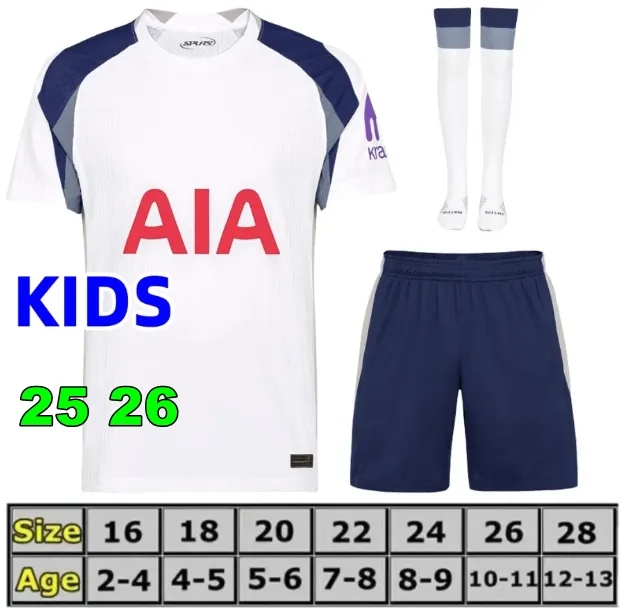 25 26 Season TEL SOLANKE SON Soccer Jerseys 2025 2026 Football shirt KUDUS MADDISON KULUSEVSKI RICHARLISON ROMERO VAN DE VEN BISSOUMA mens kit kids eq