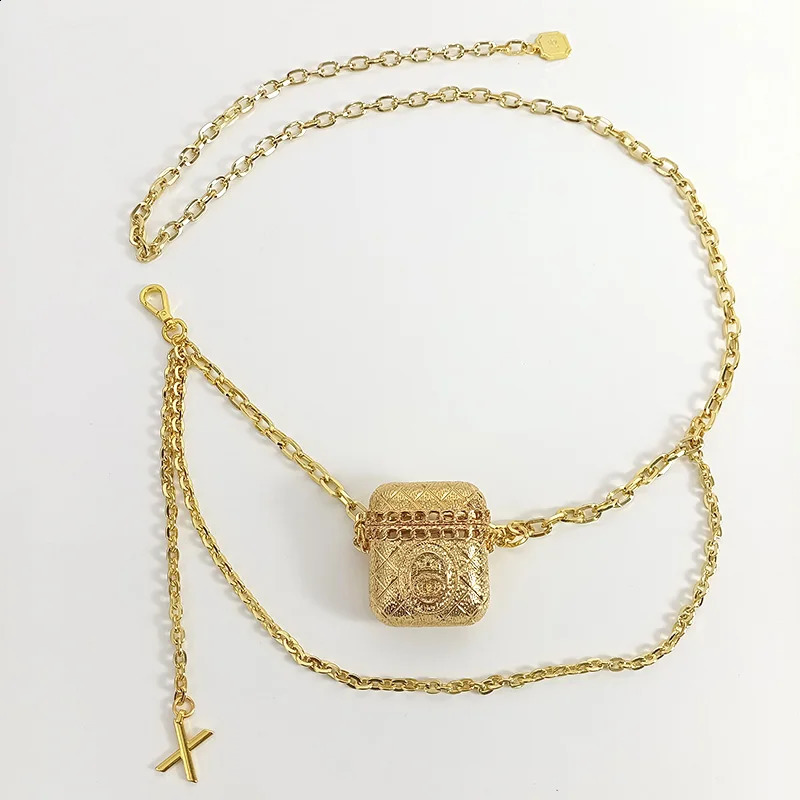 Chain Belts for Womens Dress Jeans Trousers Mini Vintage Waist Gold Metal Bag Tassel Body Jewelry Accessories 251024