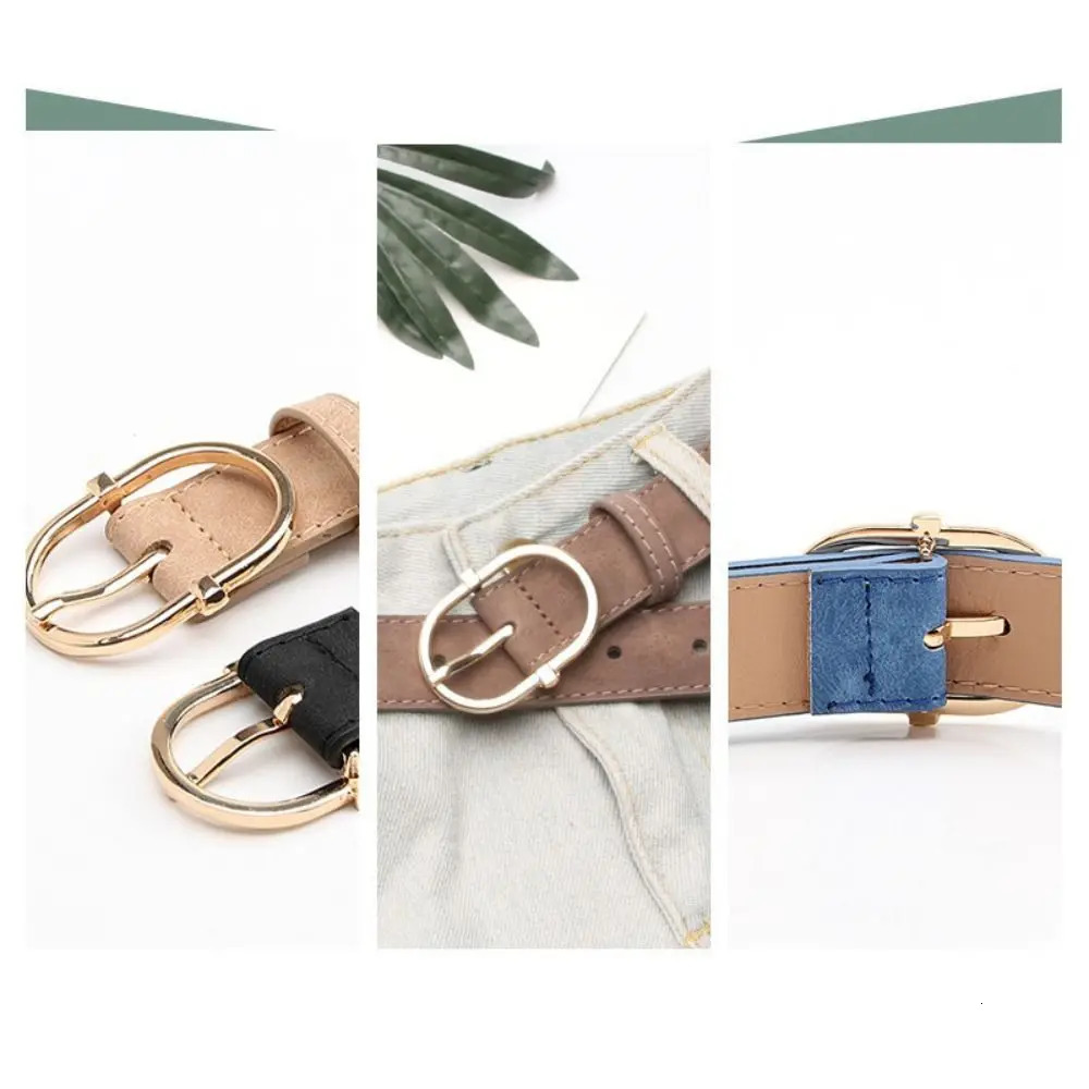 Fashion Pin buckle Suede Leather Belt Casual Business Waist Belt Retro Waistband For Women 251024