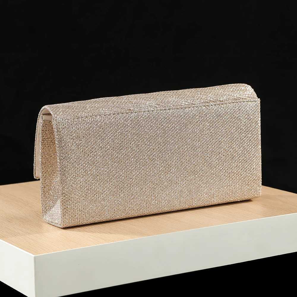 Candy Colors Pleated Folded Simple Affordable Handbag Designer High Quality Small Size Glitter Envelope Evening Bag with Chain H251027