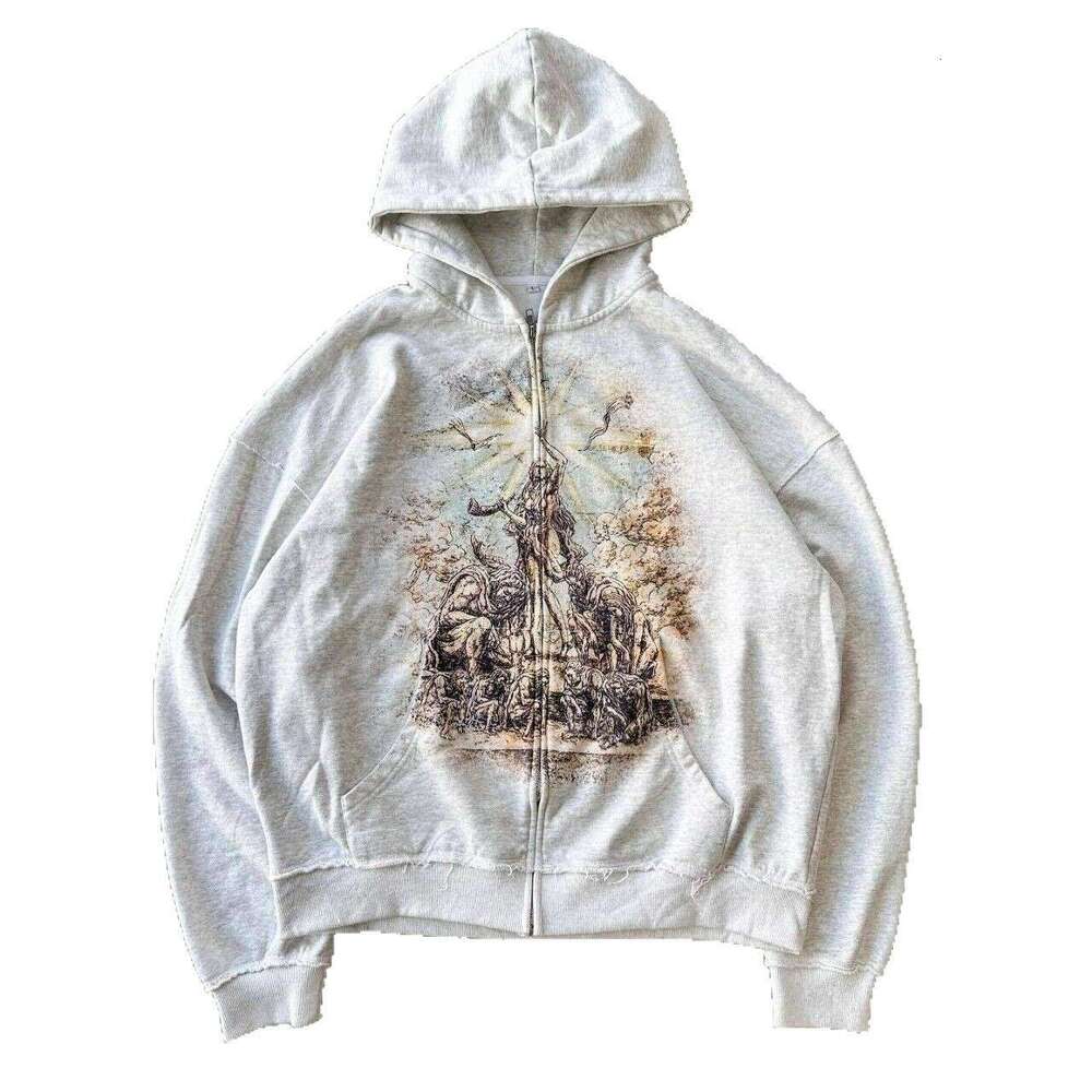 2025 Spring Casual Style Angel Print Unisex Fashion Hoodie