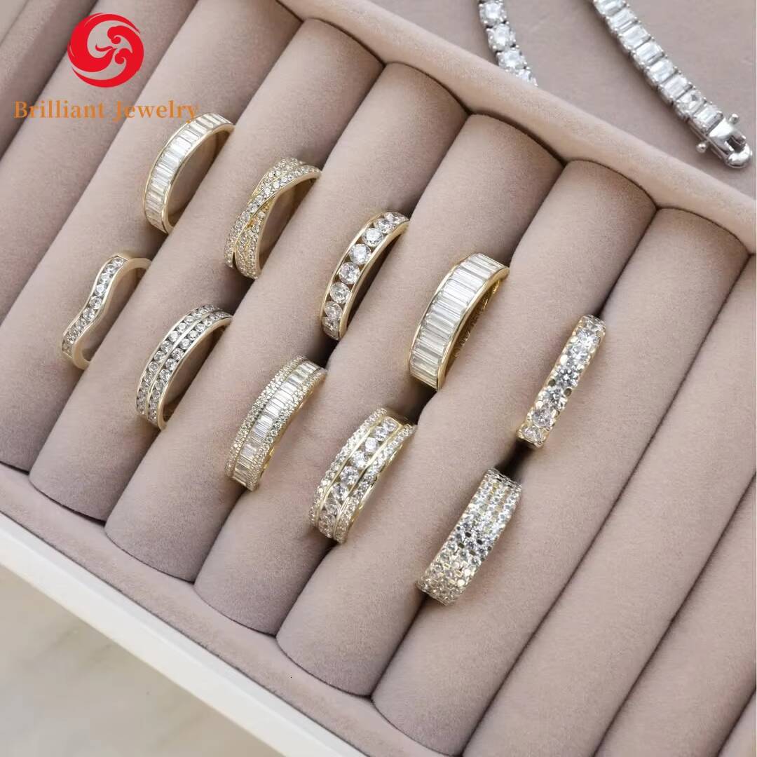 Fine Jewelry Classic14k 18k White Yellow Rose Gold Wedding Engagement Rings Couple Band