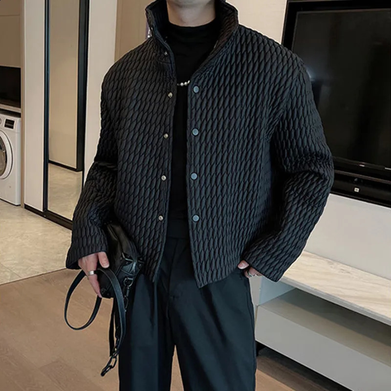 Highlevel Lightweight Cotton Coat for Mens Casual Ruffian Handsome Short Parkas Korean Winter Fashion Padded Jackets 251015