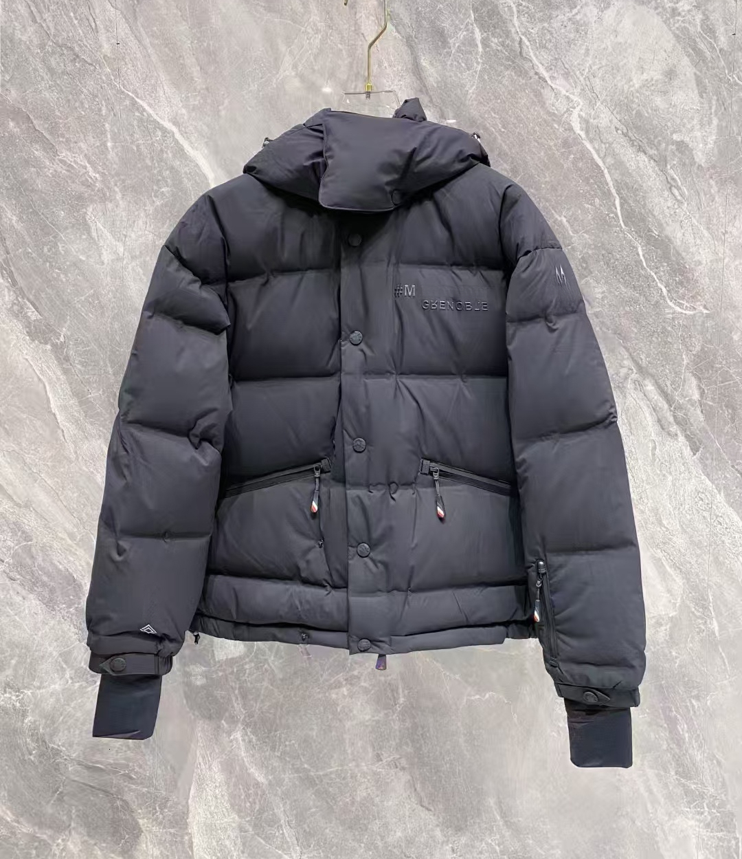 Designer Grenoble Puffer Jacket Parka Coat Outdoor Warm Thickened Hooded Winter Windproof Zipper Down Jacket Premium Goose Down Fill