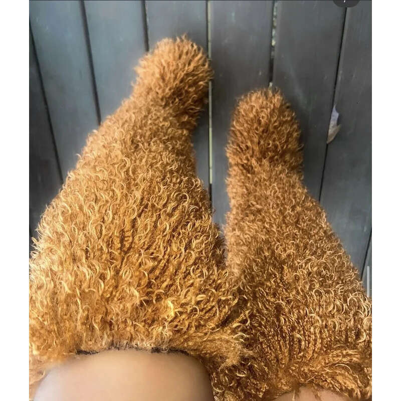 Women's Winter Plush Knee-High Over-The-Knee OTK With Thick Rubber Sole & Slip-On/Fasten Closure, Round Toe Warm Snow Boots For Cold Weather, Par