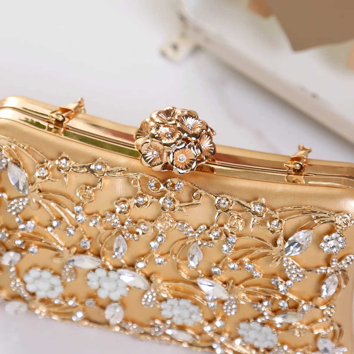 Handheld Bag Versatile Dinner Bag Clutch Bag DiamondStudded For WomenS Gathering Evening Event Party H251027