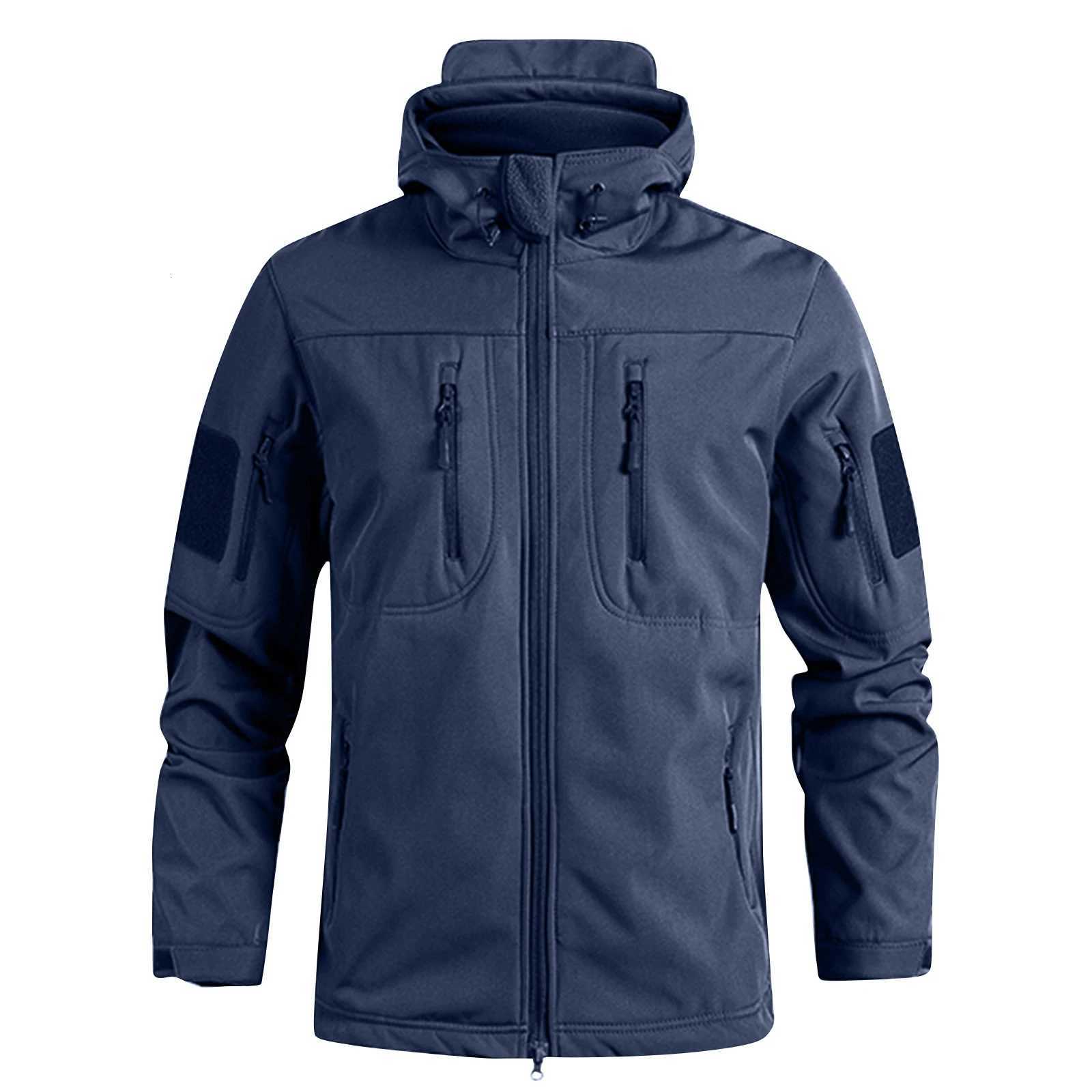 MenS Loose Jacket Mens Winter Autumn Waterproof Hiking Jackets Fashionable Multi Pocket Hooded Jacket Fishing Camping X2510281