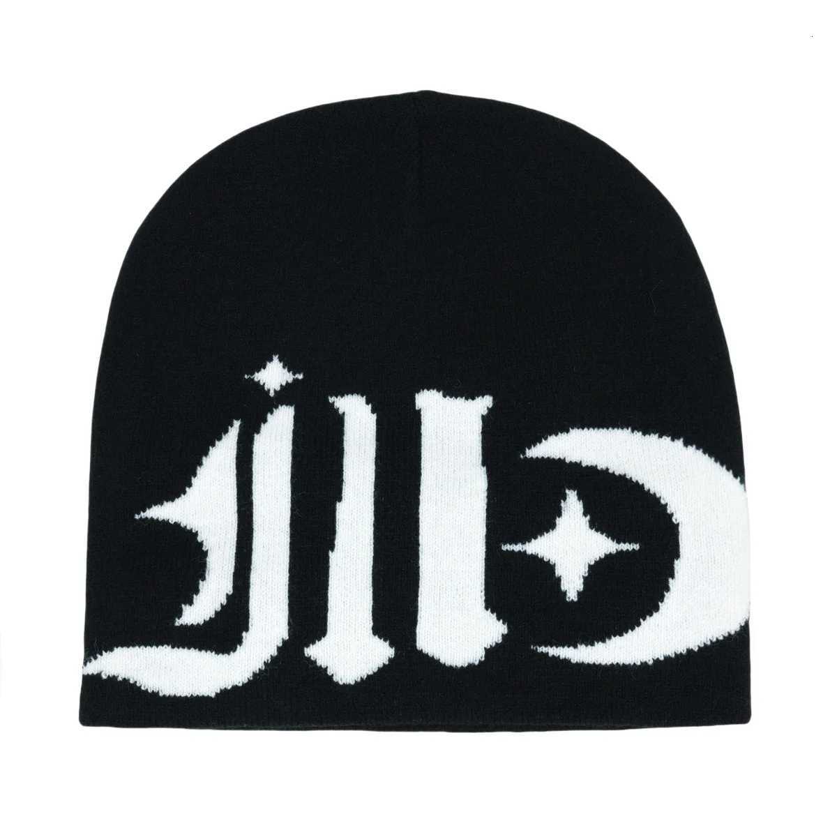 2025 New Autumn Winter Keep Warm Skiing Cap Letter Pattern Beanies for Wen Men Hip Hop Y2K Sklies Knitted Hat Ear Protection X2510281
