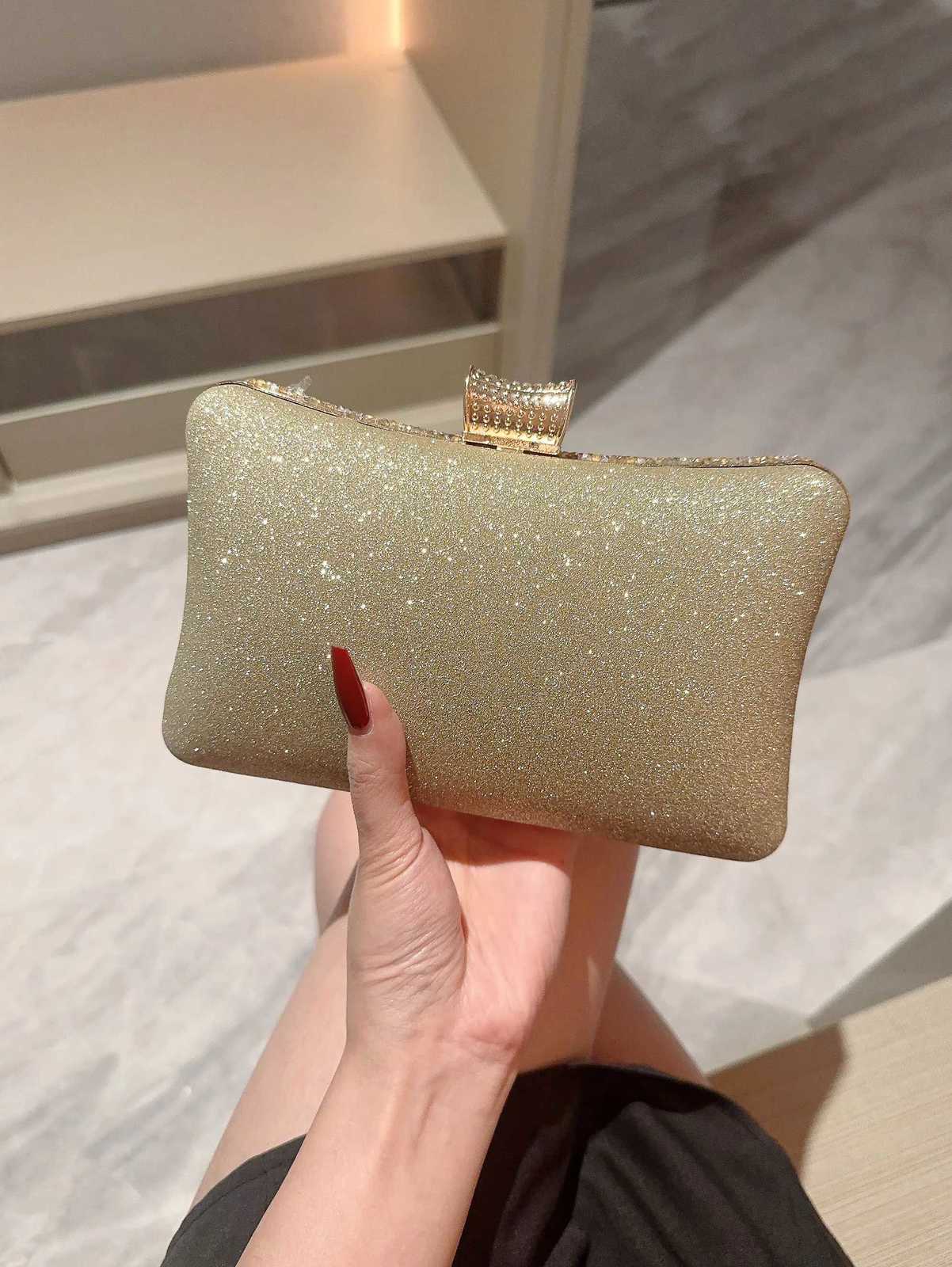 A Glitter Rhinestone Diamond Evening Bag Formal Party Bag Evening Dress Bag Prom Clutch Banquet Bag Chain Bag Wedding Bag Bridal Bag H251027