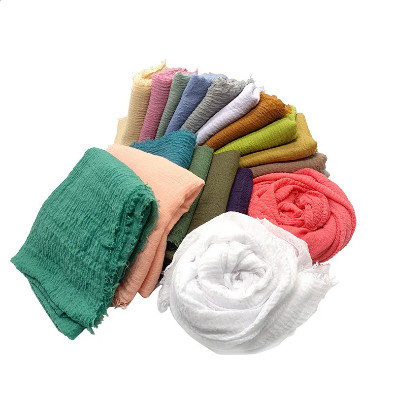 Women Cotton Scarf Summer Girls Solid Color Sunscreen Thin Scarves Soft Shawl Foulard Viscose Spring Lady Wrap Shawls 251027