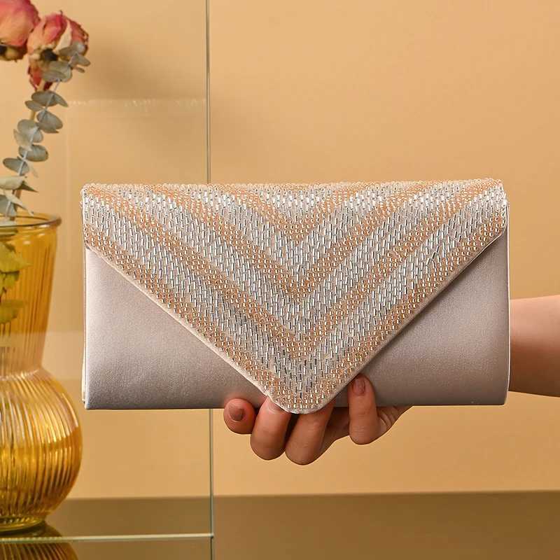Womens MultiColor Stain Diamond Envelope Evening Clutch Crossbody Bag Classic Wedding Party Shoulder Bag H251027