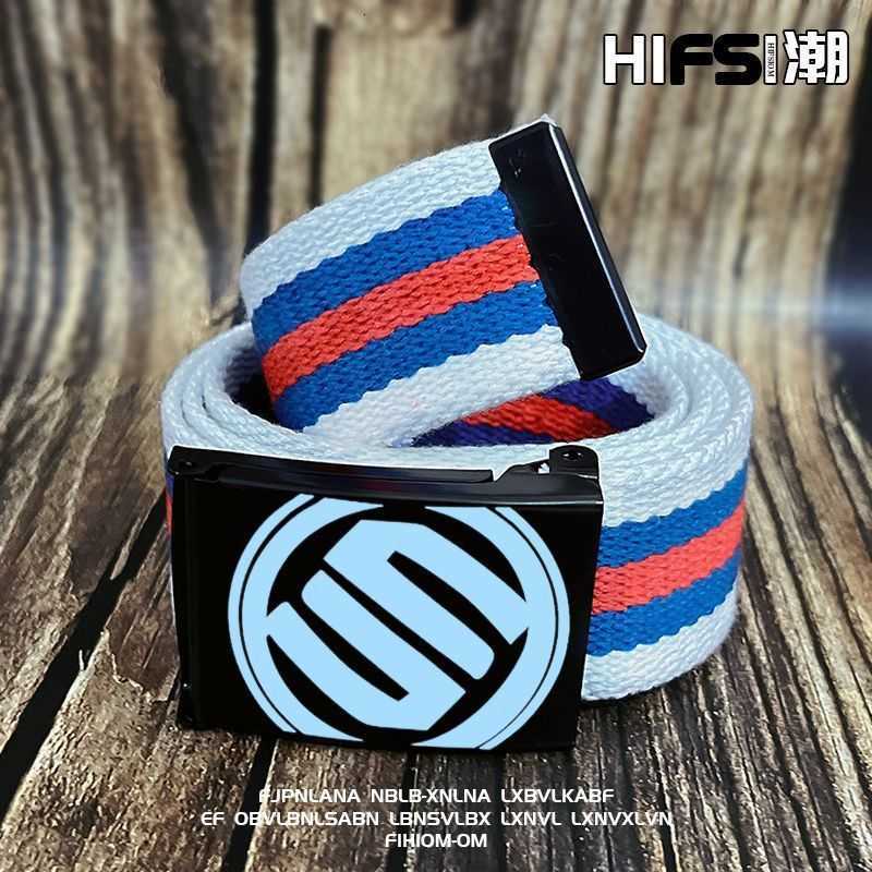 Student Korean-style trendy belts, men's trendy belts, canvas belts for boys, trendy belts for high school and junior high school students and te