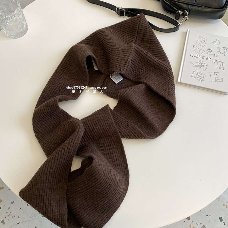Style Blogger BI Casual Hat Scarf Neck Warmer Integrated Shawl Fake Collar Student Korean Version Autumn Winter Warm
